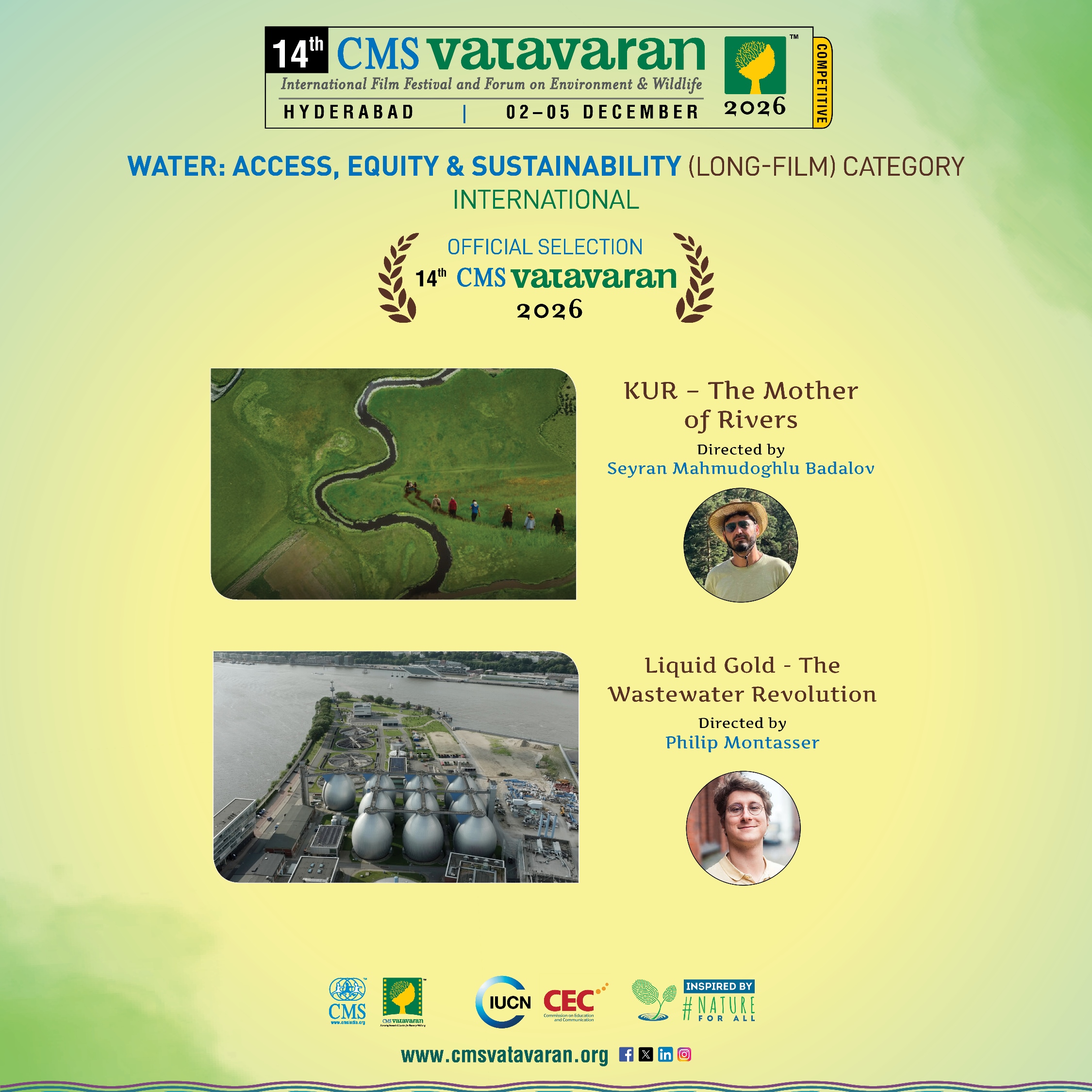 Water: Access, Equity & Sustainability — Long Film — International Nominations