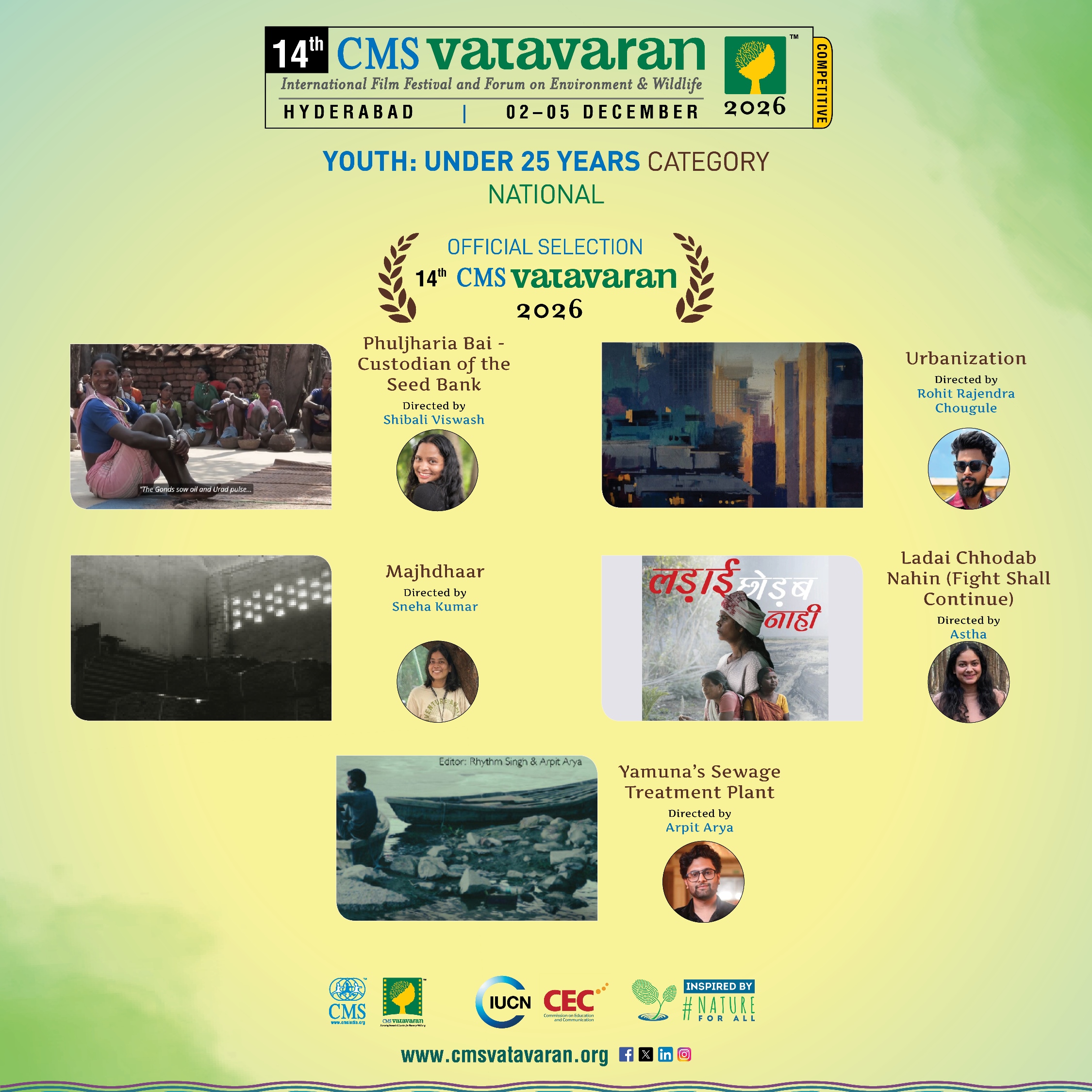 Youth: Under 25 Years — National Nominations